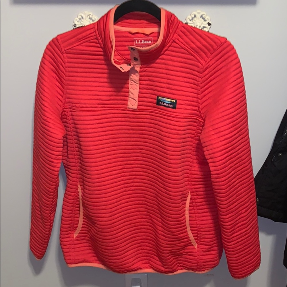 LLBean half button up